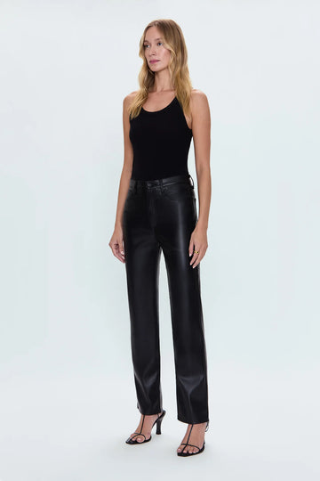 Cassie Super High Rise Straight - Onyx