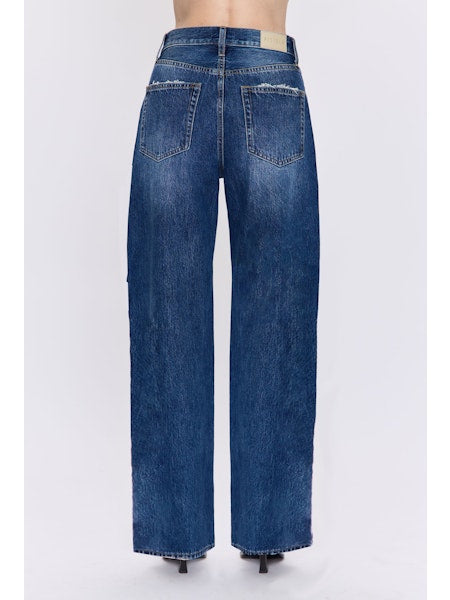Tate High Rise Bowed Wide Leg - Fulton