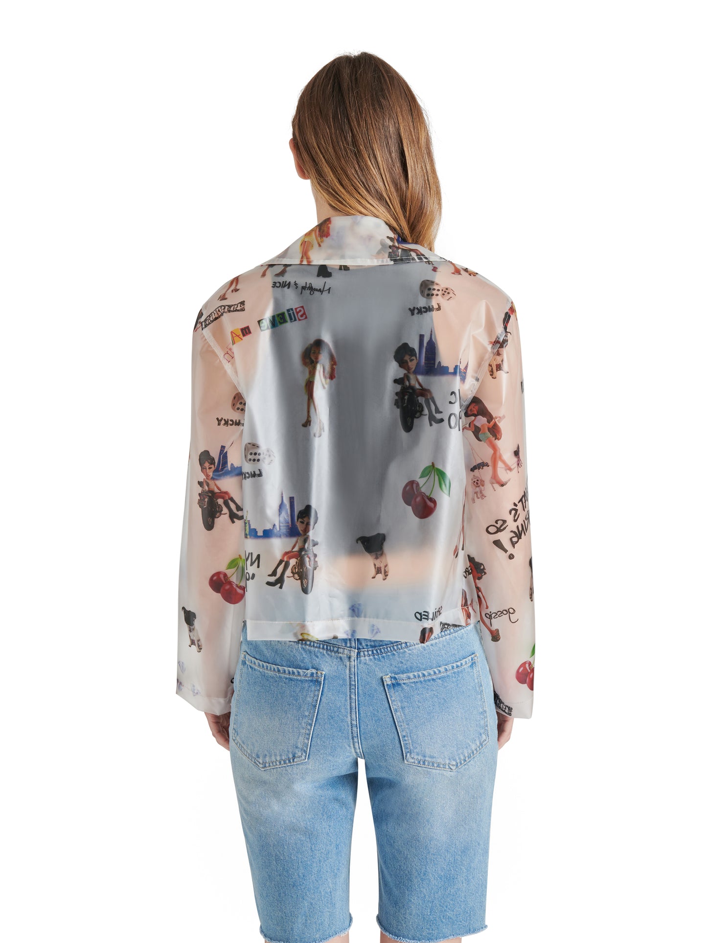 Graphic Trench Jacket