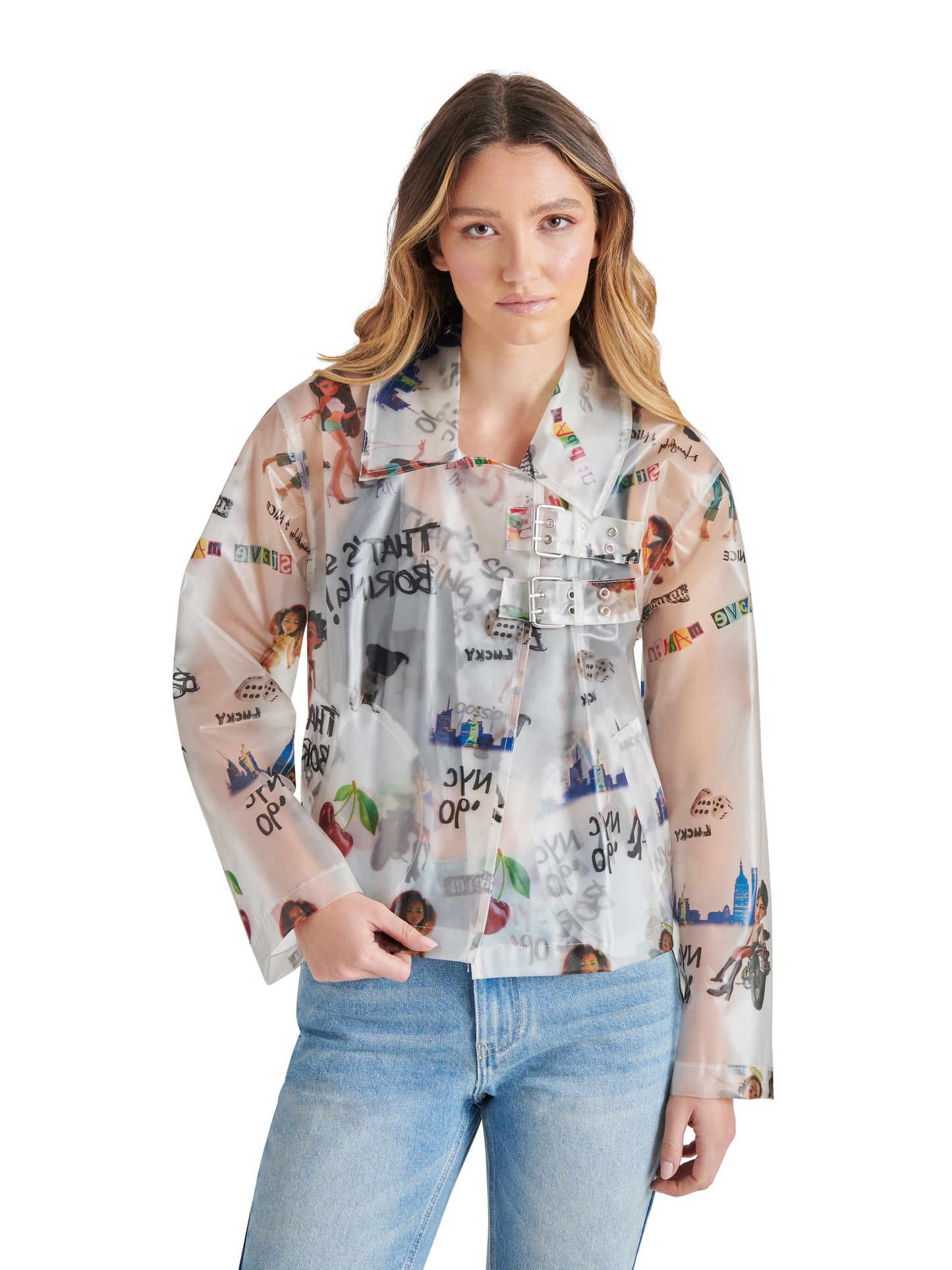 Graphic Trench Jacket