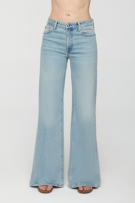 Vivian Mid Rise Wide Leg - Sea Haze