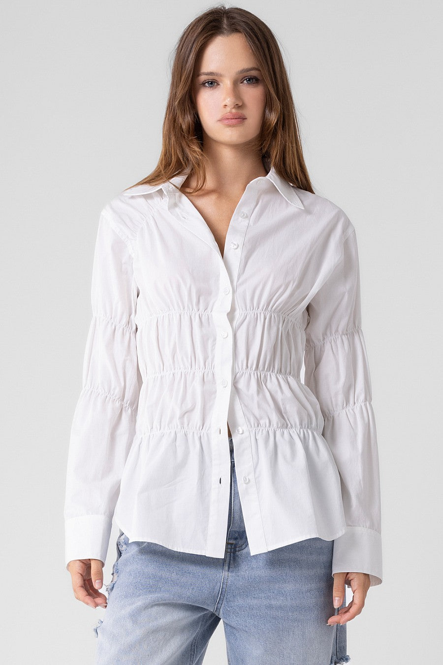 Catalina Shirred Shirt