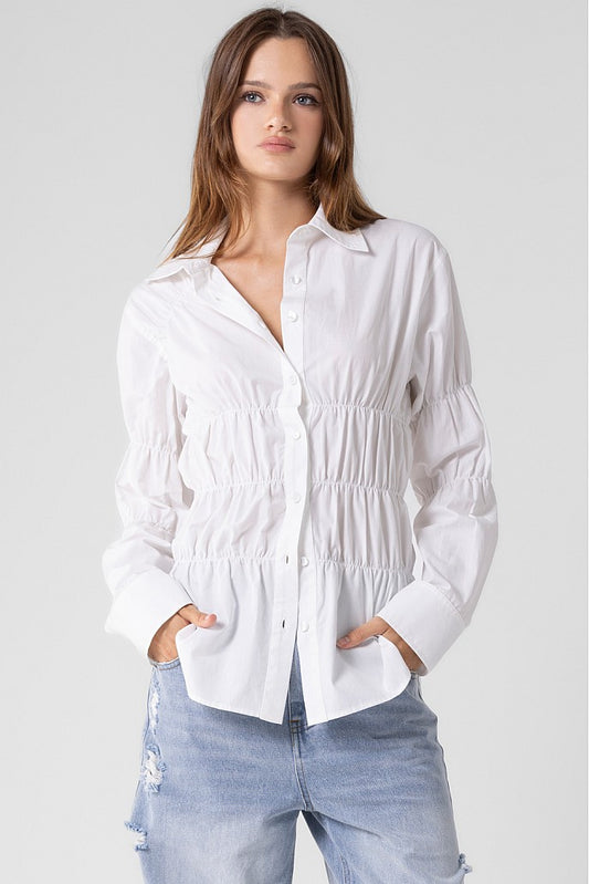 Catalina Shirred Shirt