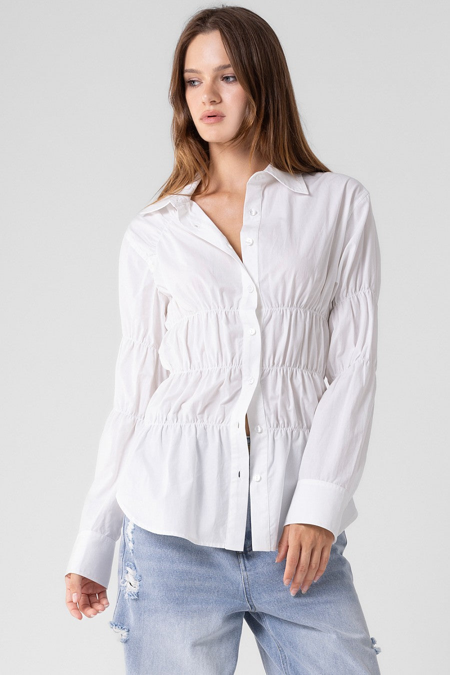 Catalina Shirred Shirt