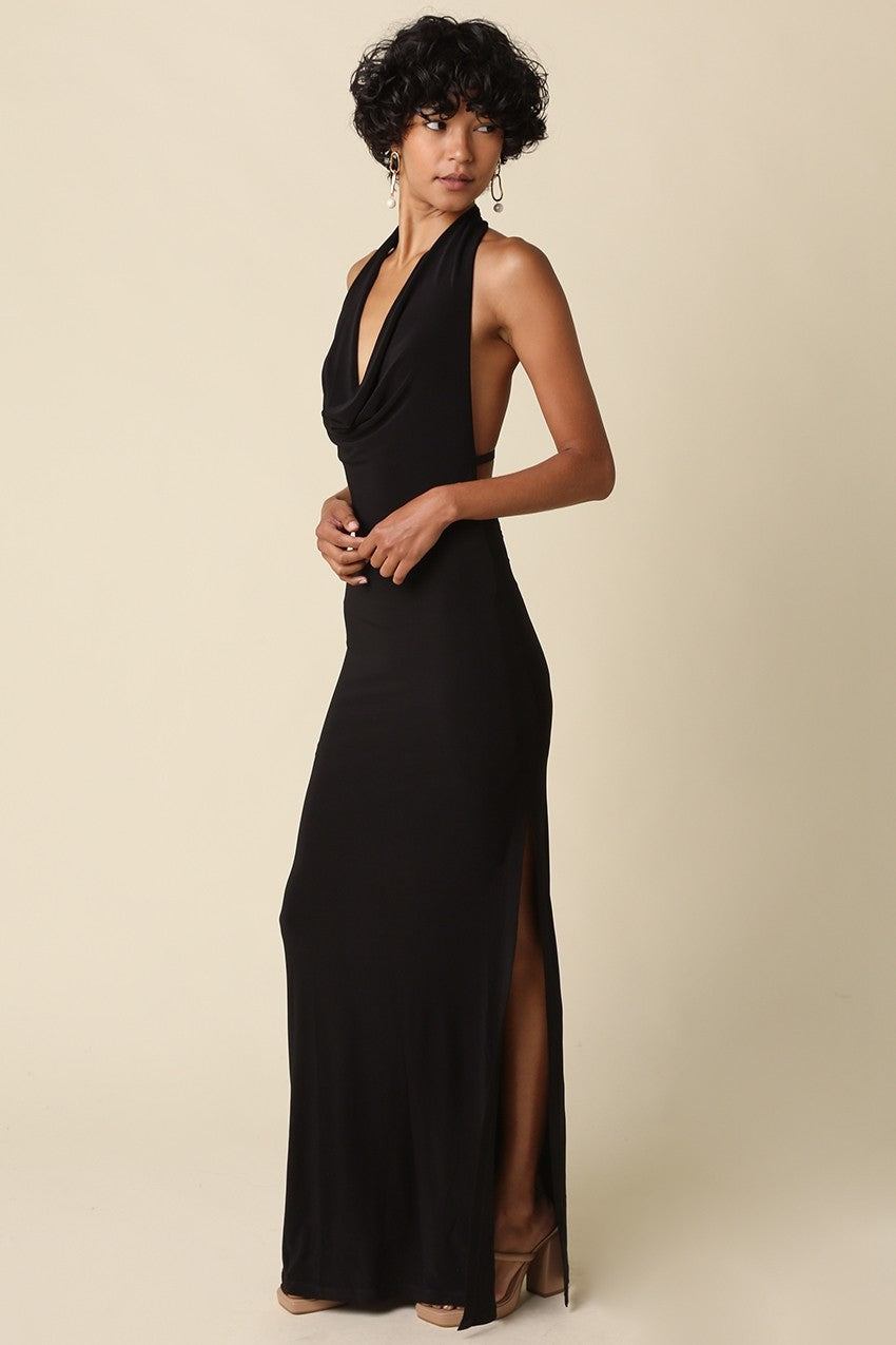 Black Tie Optional Maxi Dress