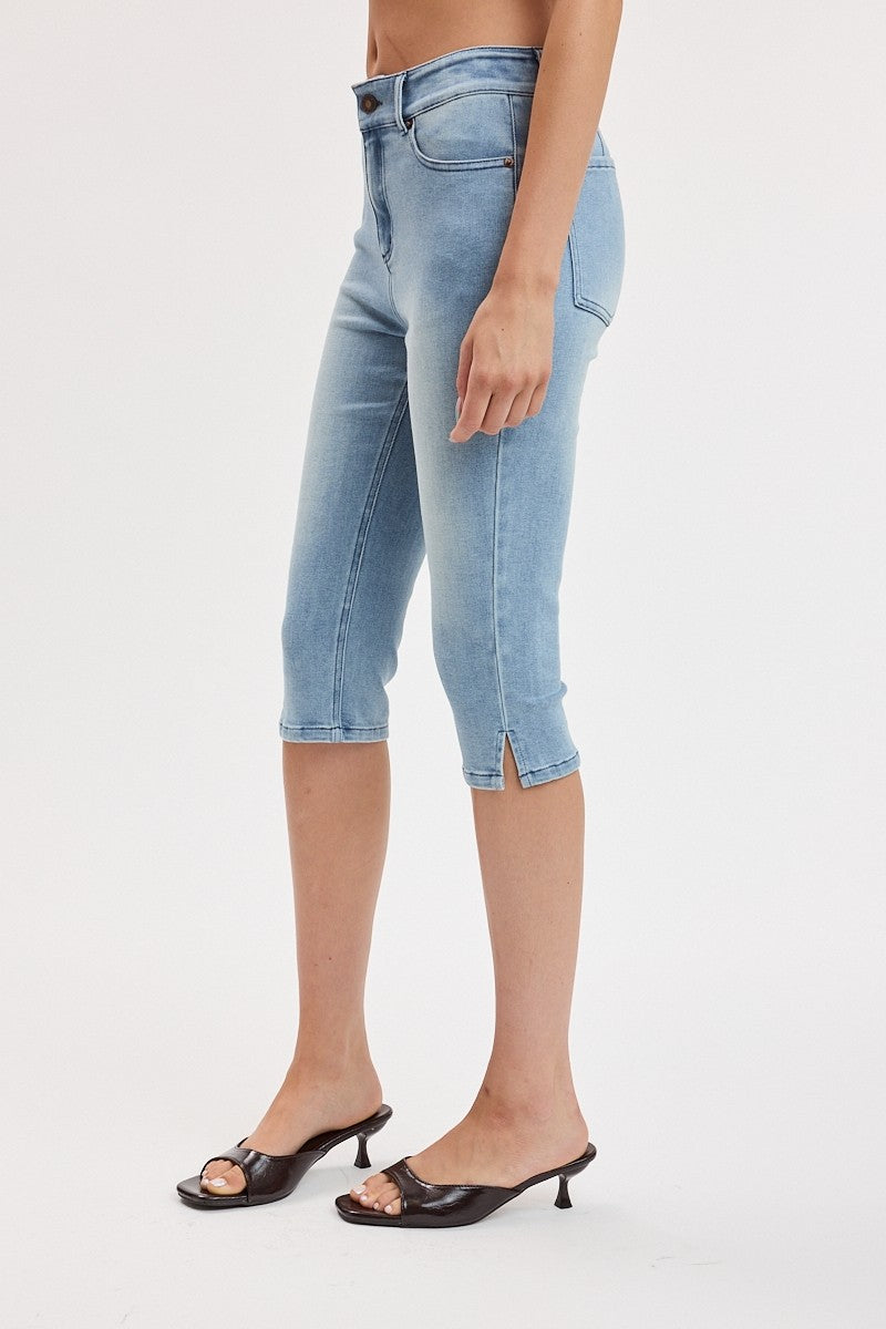 Always On Denim Capris