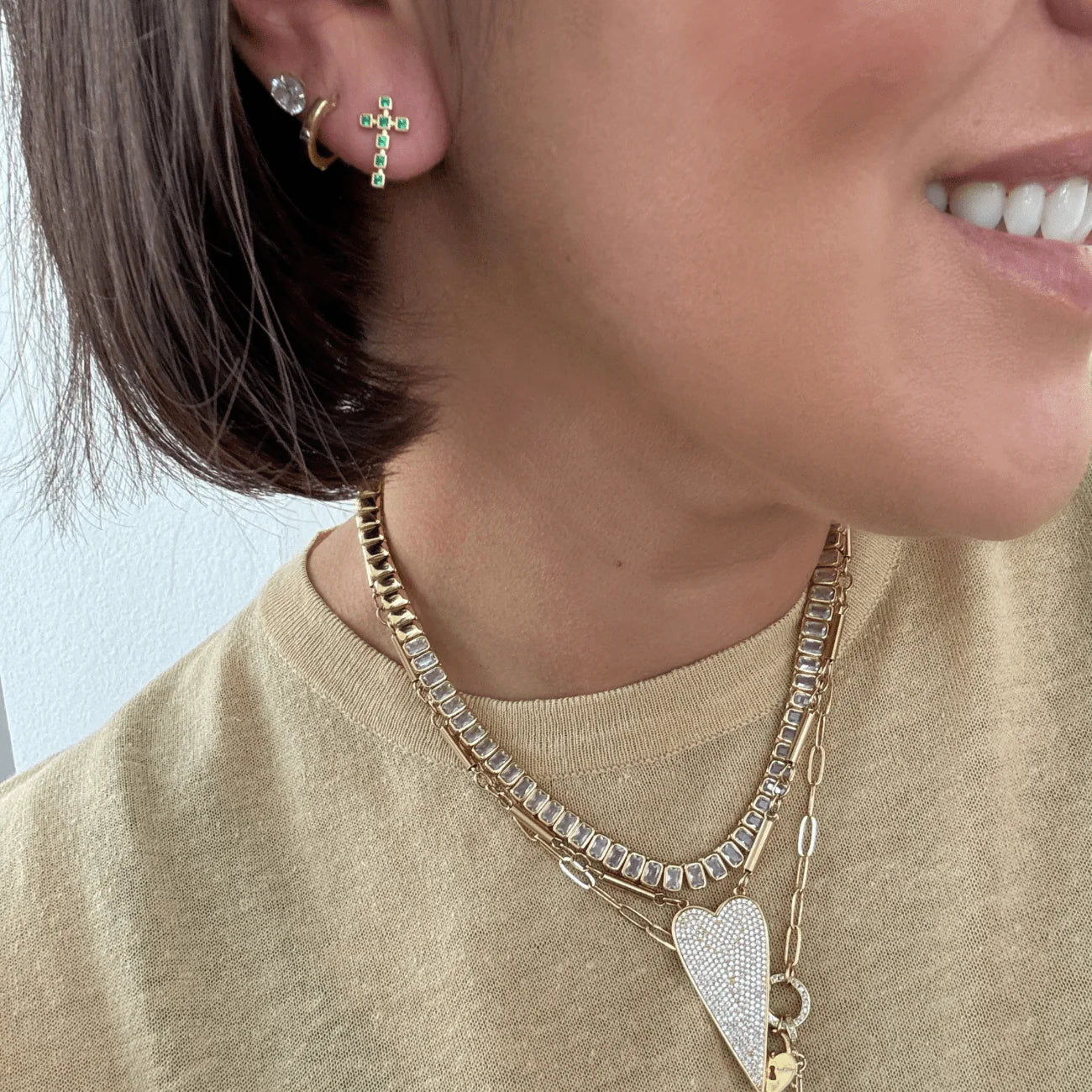 Faith Cross Earrings