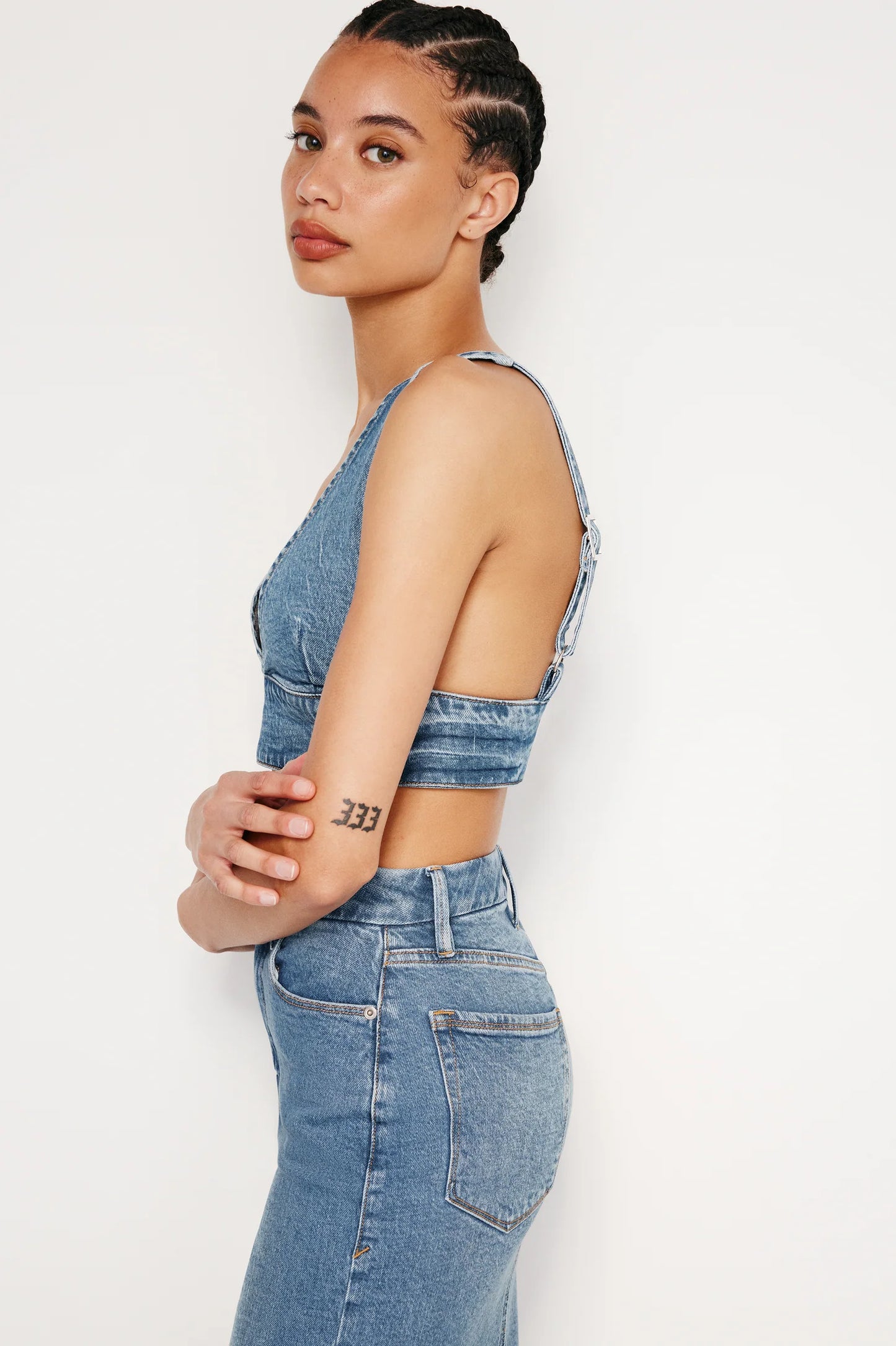 Denim Bra Top