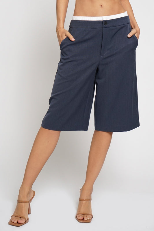 Boxer Waist Bermuda Shorts