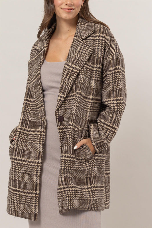 Bowery Plaid Coat