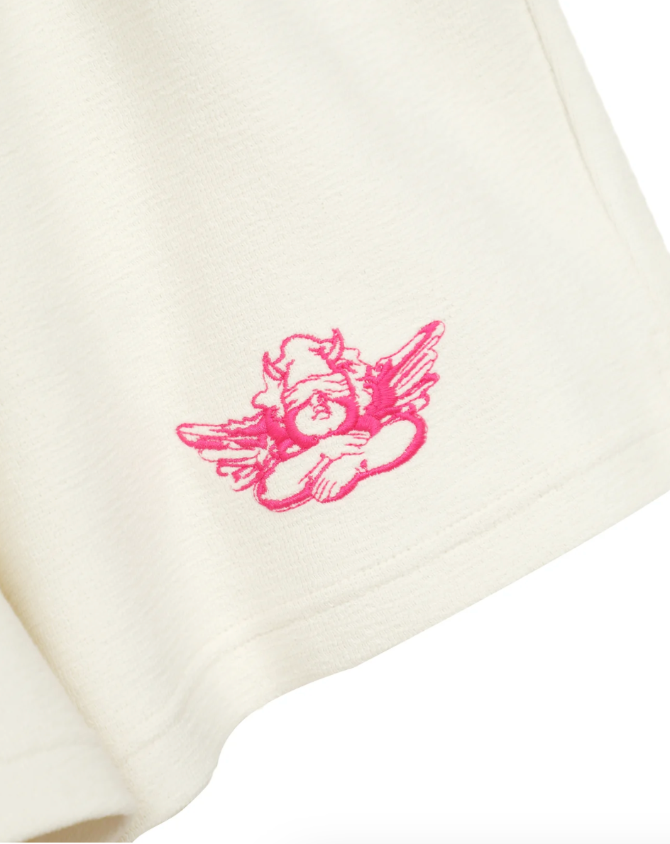 Pink Cherub University Shorts