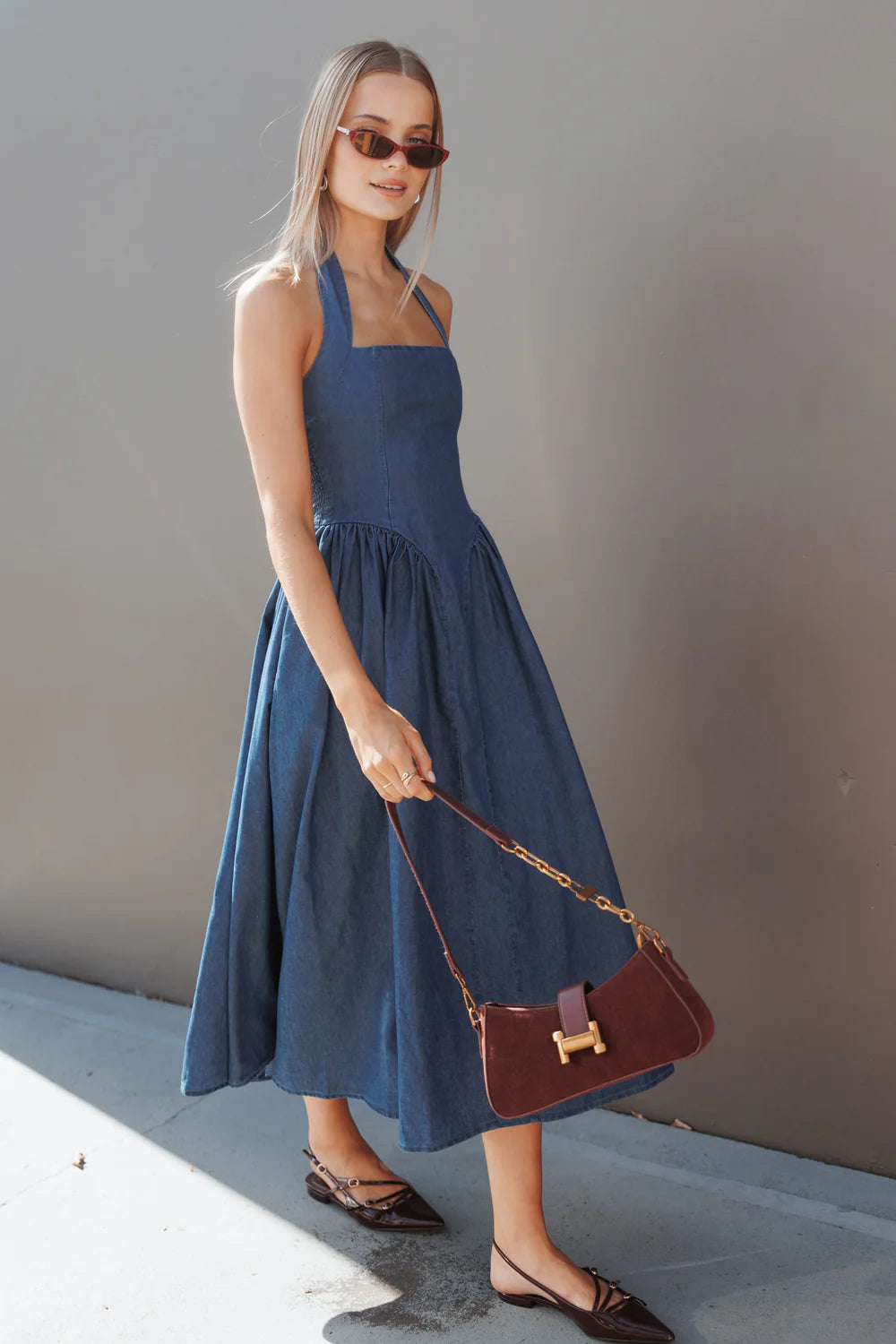 Milford Halter Midi Dress
