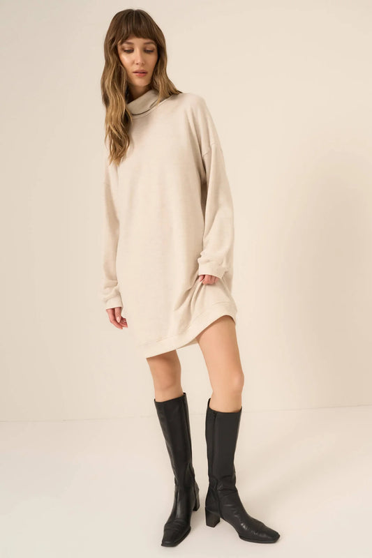 Kai Funnel Neck Cozy Dress