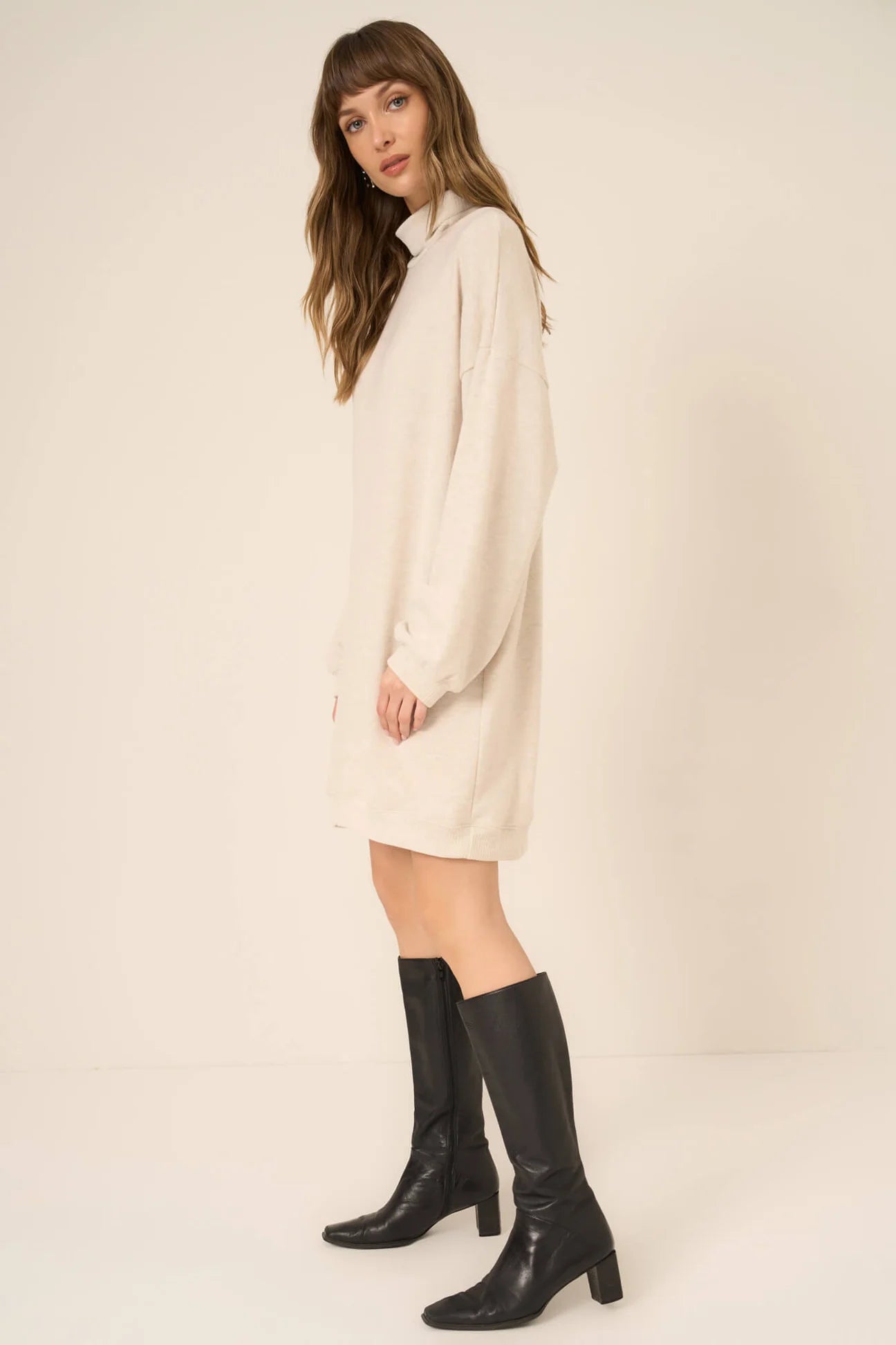 Kai Funnel Neck Cozy Dress