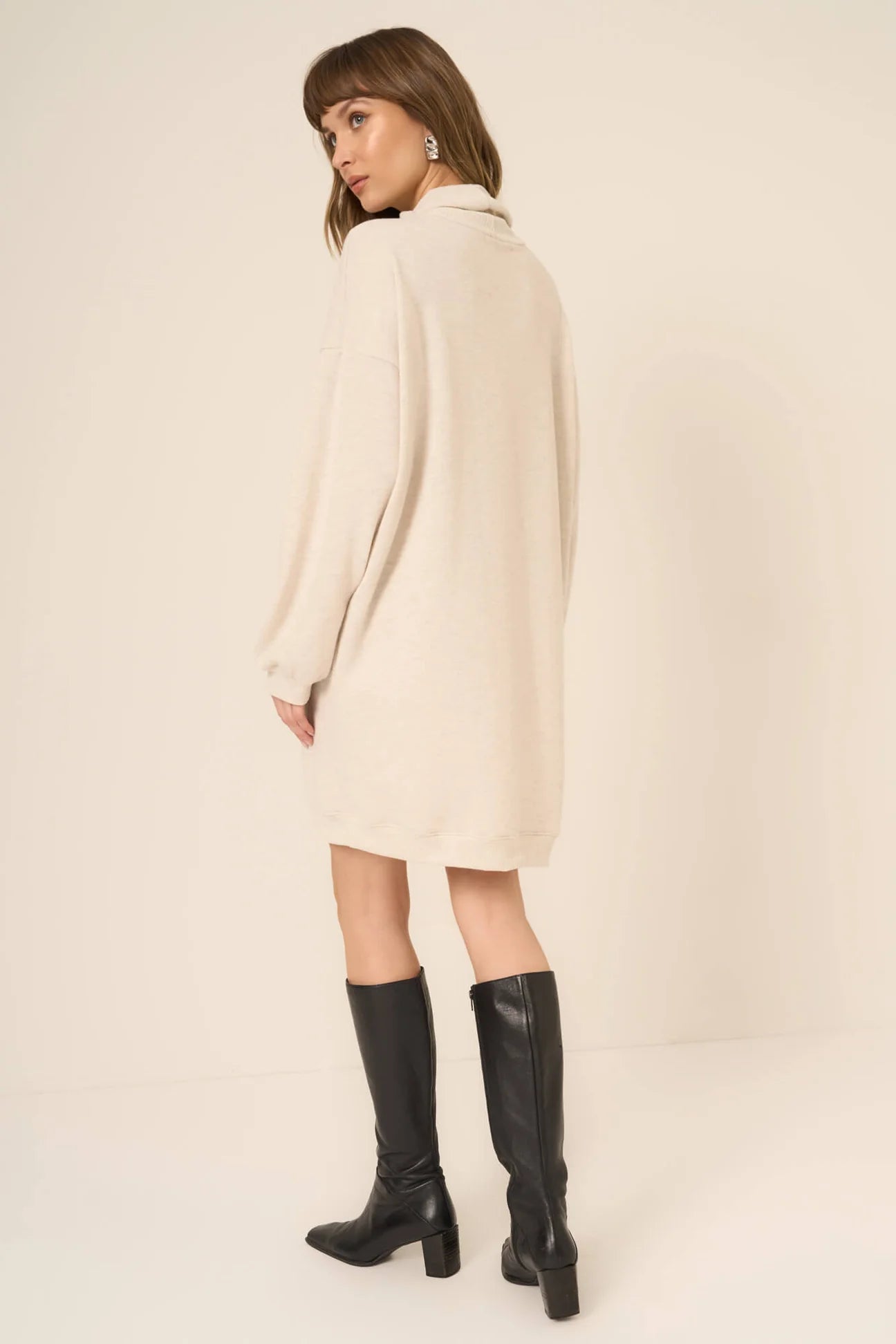 Kai Funnel Neck Cozy Dress