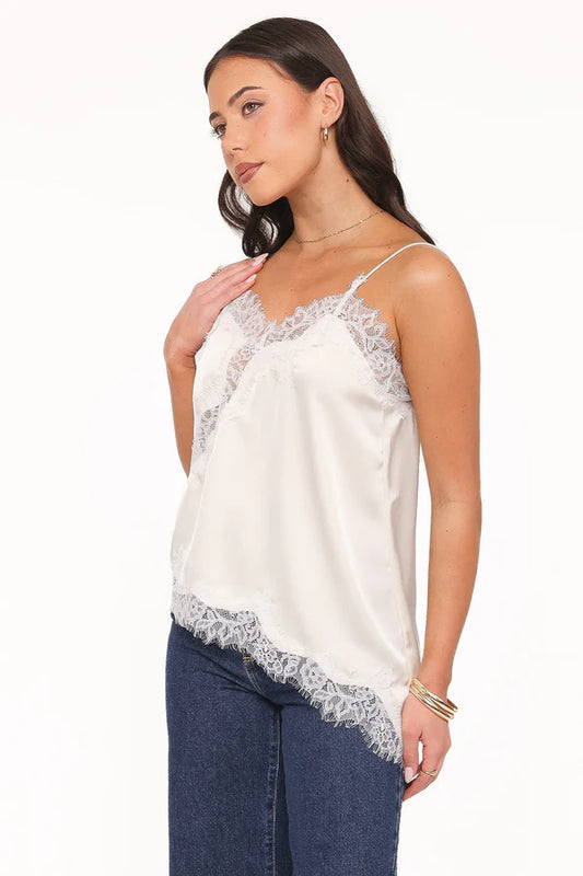 Avere Lace Asymmetrical Cami